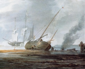  marina Arte - sSeDet marine Willem van de Velde el Joven barco paisaje marino